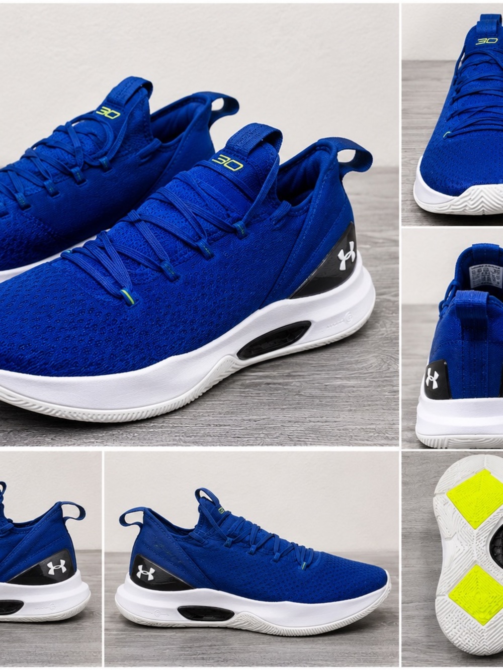Under Armour Curry 3Z Blue Basketball Shoes Men’s Athletic Sneakers Size 9.5